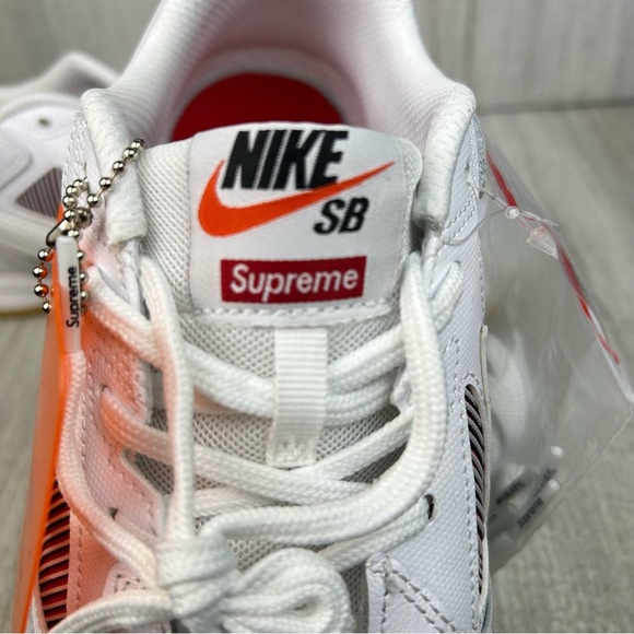 NEW Nike Supreme Gato SB World Famous Sneaker White Gum ar9821-116 Mens Size 9.5 - Picture 12 of 14